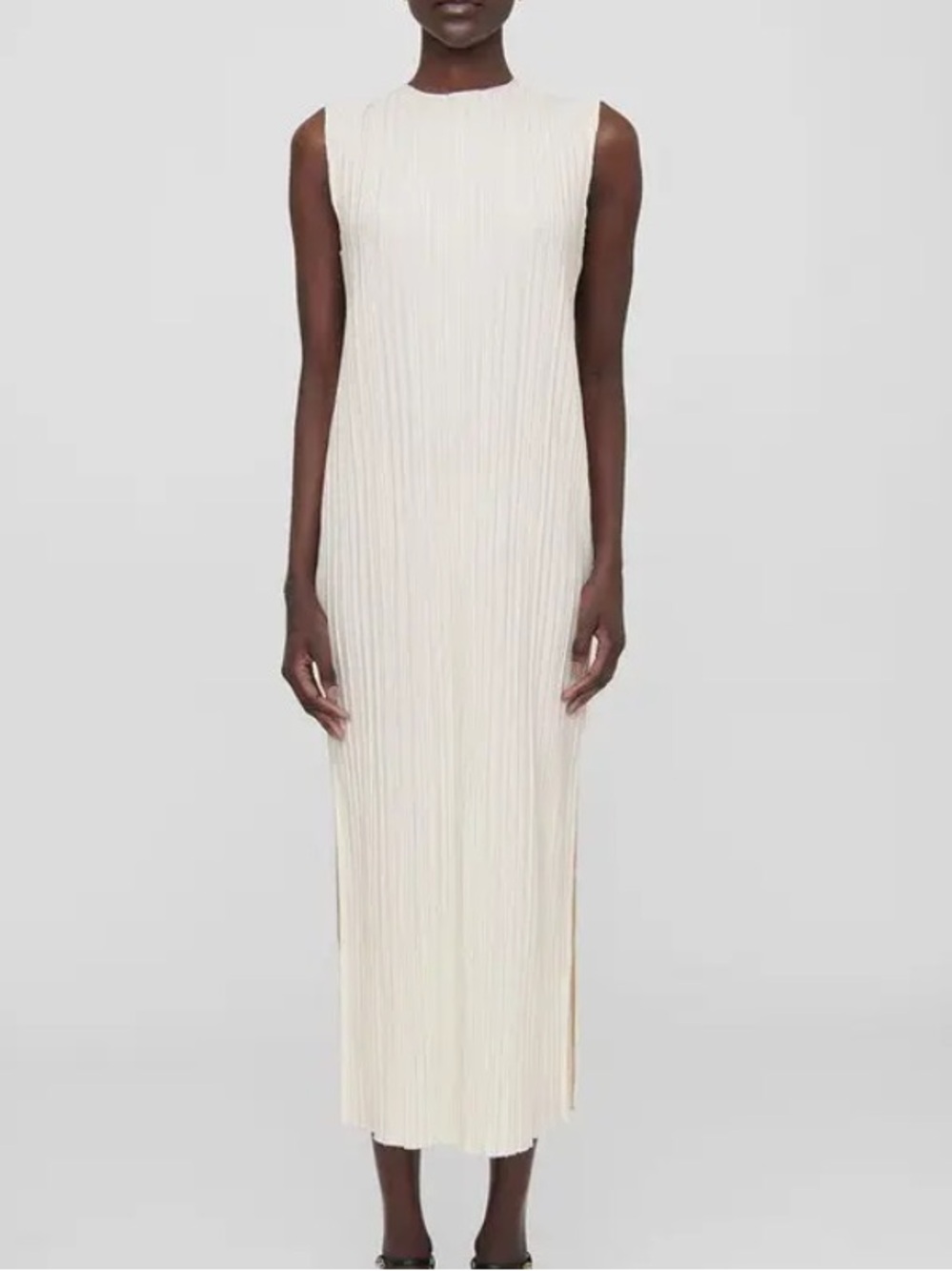 ANINE BING MELANIE PLEATED KNIT COLUMN DRESS
SIZE MEDIUM
LIKE NEW CONDITION